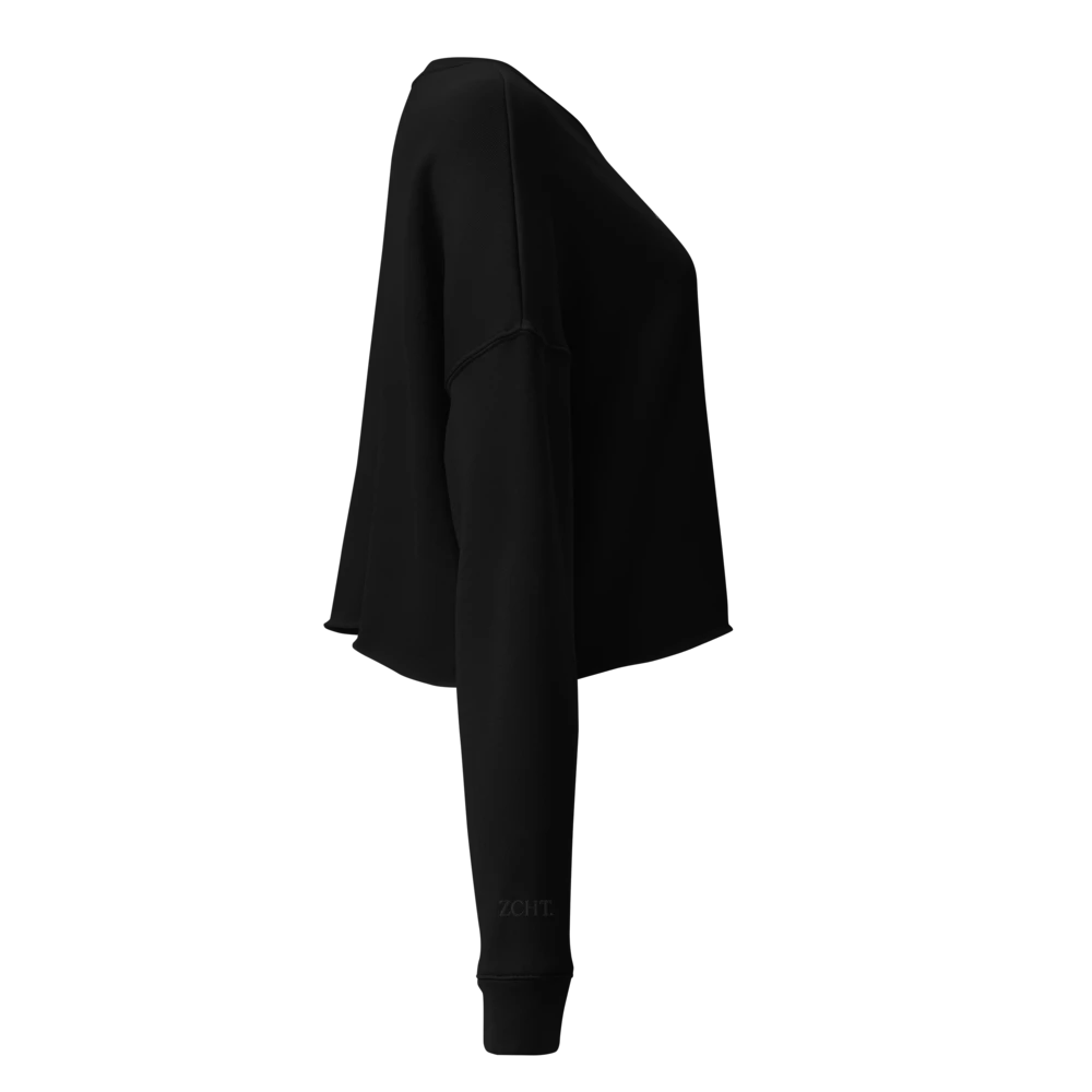 Cropped Fleece Sweatshirt