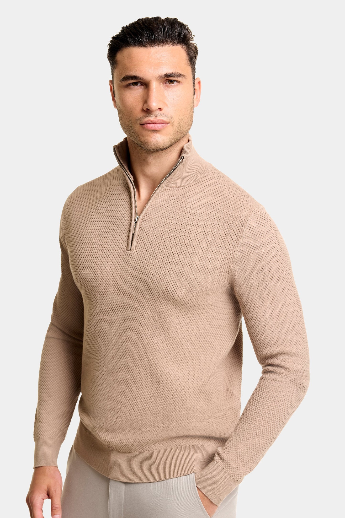 THE FABIO QUARTER ZIP SWEATER