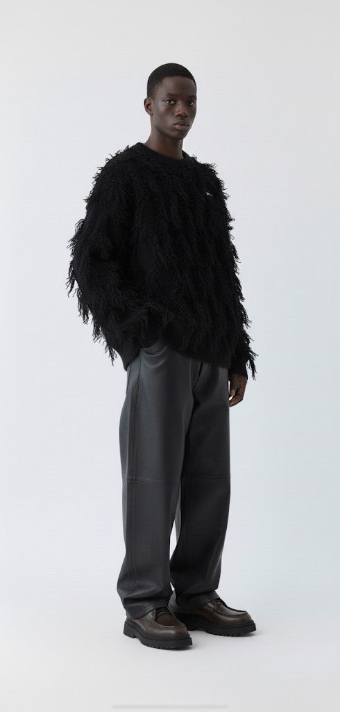 FRINGE TAPESTRY CREWNECK