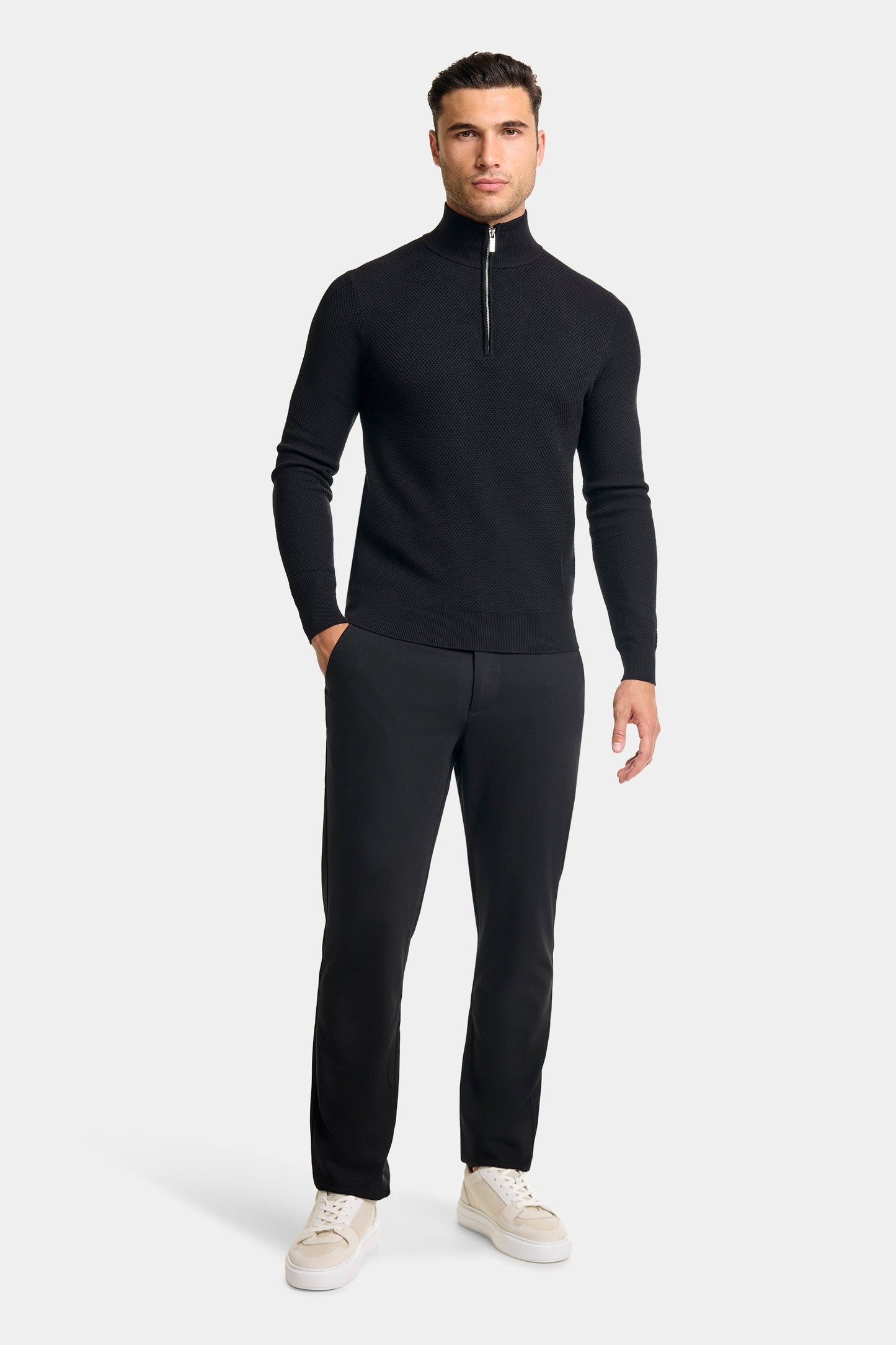 THE FABIO QUARTER ZIP SWEATER