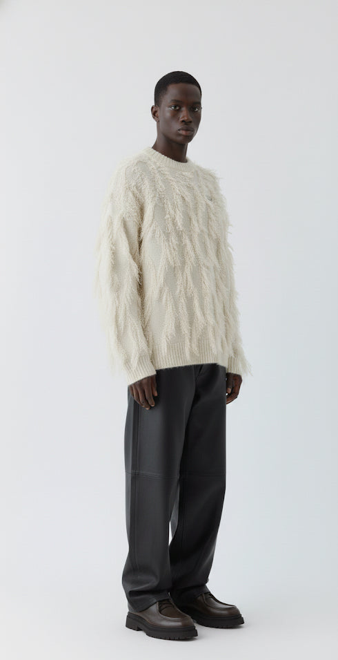 FRINGE TAPESTRY CREWNECK