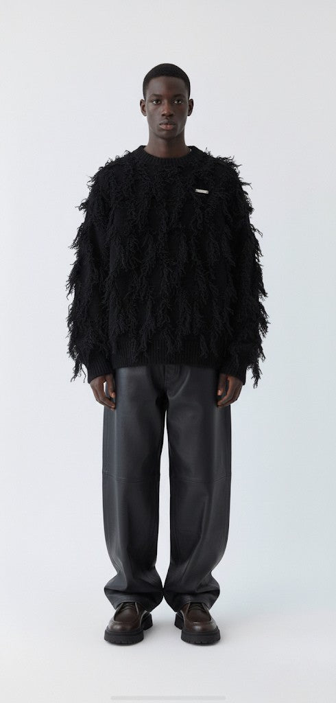 FRINGE TAPESTRY CREWNECK