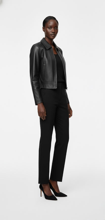 OBSIDIAN LEATHER JACKET