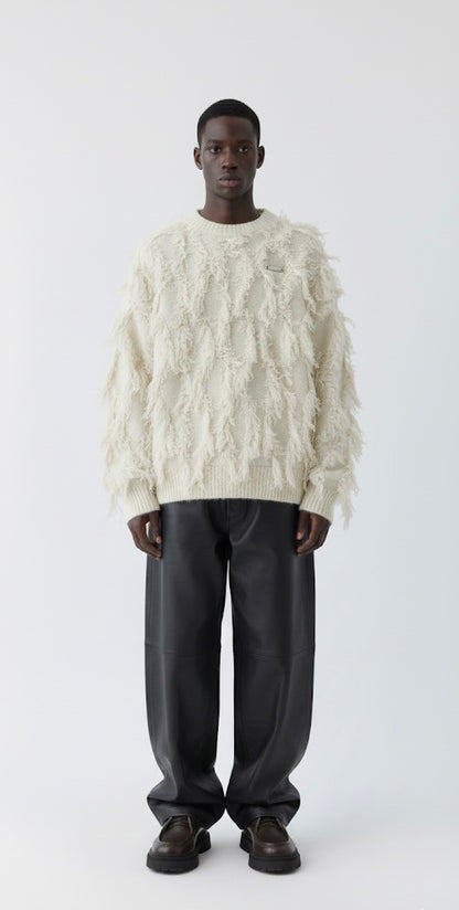 FRINGE TAPESTRY CREWNECK