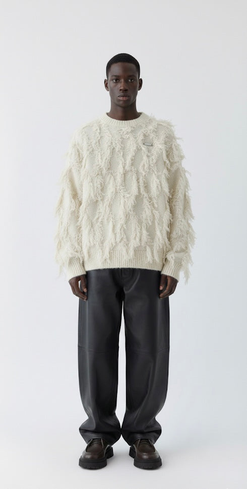 FRINGE TAPESTRY CREWNECK