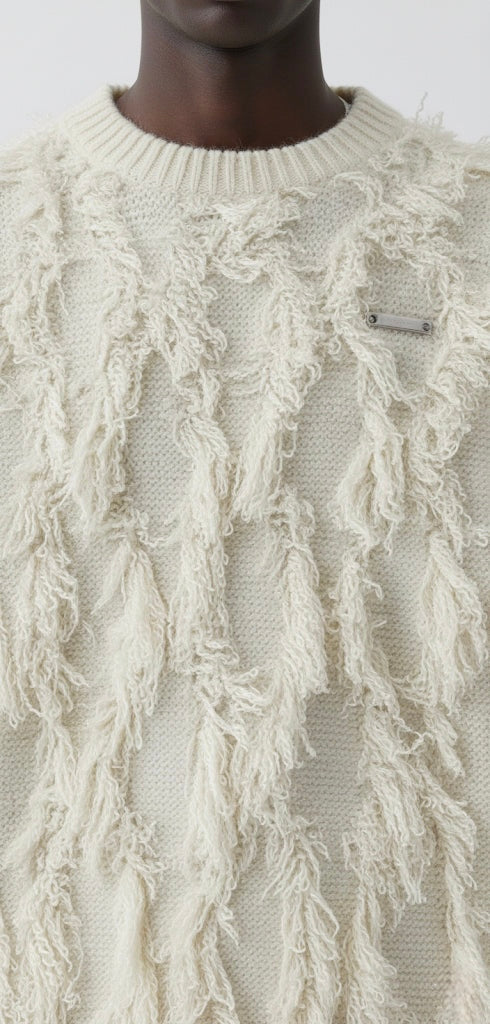 FRINGE TAPESTRY CREWNECK